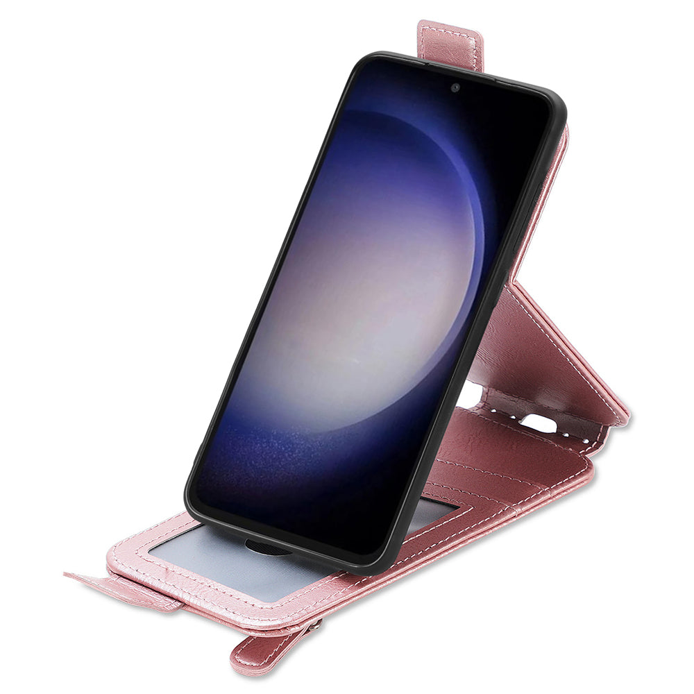 For Samsung Galaxy S23 FE PU Leather Stand Vertical Flip Phone Cover Wallet Protective Phone Case For Samsung Galaxy S23 FE PU Leather Stand Vertical Flip Phone Cover Wallet Protective Phone Case